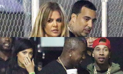 Khloe Kardashian and Kylie Jenner Double Date at Chris Brown Concert