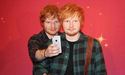 Ed Sheeran Can't Resist Taking Selfies With His Wax Figure