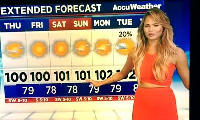 Chrissy Teigen Proves She Can't Be a Weather Forecaster