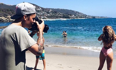 Justin Bieber Zooms In on Chantel Jeffries at Sexy Beach Shoot in L.A.