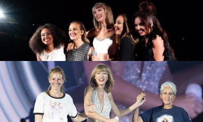 Taylor Swift Brings Little Mix and Julia Roberts on Stage