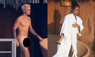 Justin Bieber Goes for Naked Swim With Model Jayde Pierce in Bora Bora