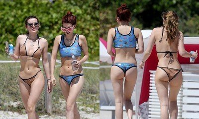 Bella Thorne and Her Sister Dani Flaunt Their Hot Bodies in Sexy Bikinis