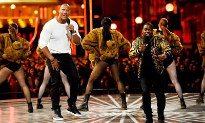 Kevin Hart and Dwayne Johnson Rap About Leo Getting 'F**ked by a Bear' at  MTV Movie Awards