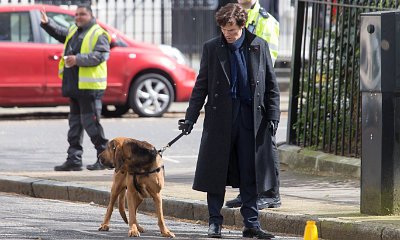 'Sherlock' Season 4 Set Pics: Benedict Cumberbatch, Martin Freeman, Baby and Dog