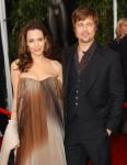 Angelina Jolie Revealed Baby Bump at the 2008 Film Independent Spirit Awards