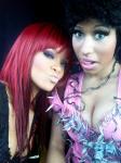 Set Picture of 'Fly' Video: Nicki Minaj Flirting With Rihanna