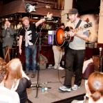 Chris Martin and Simon Pegg Team Up for Pub Gig
