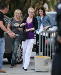 Pics: January Jones Gets Geeky at NBA Playoffs