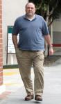 James Gandolfini Surprised by Fan During Shoot