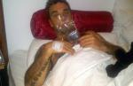 Pic: Food-Poisoned Robbie Williams Put on a Drip