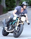 Ryan Reynolds Hops on His Ducati to Visit Sandra Bullock