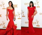 Emmys 2011: Nina Dobrev and Lea Michele Are Red Hot on Red Carpet