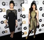 Jessica Biel Elegant in Black, Zooey Deschanel Lovely in Vintage at GQ's Men of the Year Party