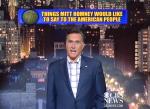 Video: Mitt Romney Pokes Fun at Newt Gingrich on David Letterman's Show