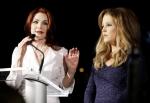 Elvis Presley's Wife and Daughter Attend 35th Anniversary of His Death
