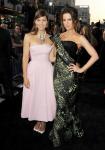 Kate Beckinsale and Jessica Biel Sport Contrary Looks at 'Total Recall' Hollywood Premiere
