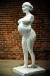 A Statue of Nude and Pregnant Kim Kardashian Displayed in L.A.