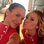 Naya Rivera Shares First Picture of Demi Lovato on 'Glee' Set