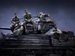 First Official Picture of Brad Pitt, Shia LaBeouf and Logan Lerman in 'Fury'