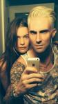 Adam Levine Shows Off His Platinum Blonde Hair