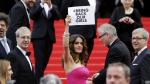 Salma Hayek Campaigns to Bring Back Kidnapped Nigerian Girls at Cannes