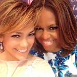 Jennifer Lopez Takes 'Me and My Girl' Selfie With First Lady Michelle Obama