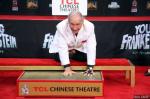 Mel Brooks Sports Prosthetic Sixth Finger at His Hand and Footprint Ceremony
