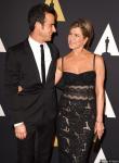 Jennifer Aniston Brings Justin Theroux, Flaunts Engagement Ring at Governors Awards