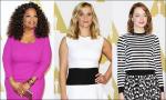 Oprah Winfrey, Reese Witherspoon, Emma Stone Stun at Oscars Luncheon 2015