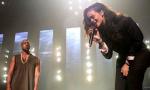 Rihanna and Kanye West Perform at Pre-Super Bowl Party