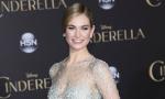 Lily James Looks Stunning on Red Carpet of 'Cinderella' World Premiere