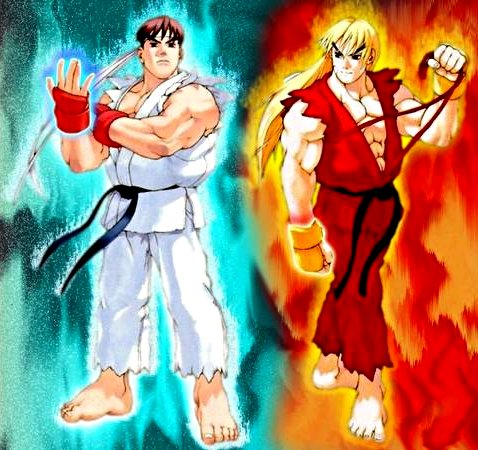 ryu vs ken outline