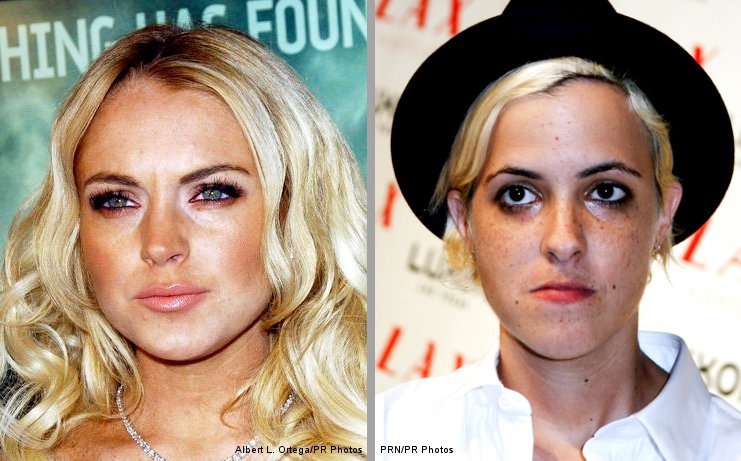 Lindsay Lohan and Samantha Ronson Caught Hugging on Movie Set Lindsay Lohan and Samantha Ronson Caught Hugging on Movie Set