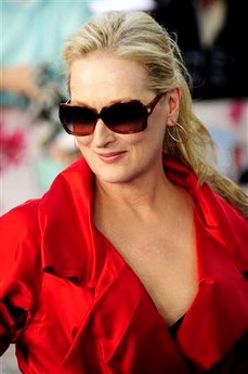 Fake Greek and Oceanic Blue Carpet Marked 'Mamma Mia!' World Premiere