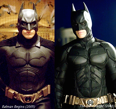 Batsuit in Batman Begins (2005) and The Dark Knight (2008)