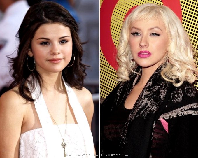 Selena Gomez and Christina Aguilera Talk About Ashlee Simpson's Newborn Baby