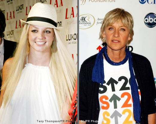 ellen degeneres youngbritney spears body ellen degeneres youngbritney spears body
