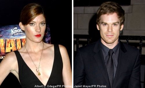 Co-stars Jennifer Carpenter and Michael C. Hall, who play brother and sister 