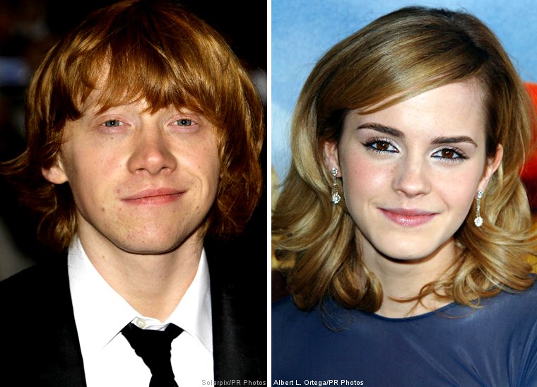 Emma Watson jumped Rupert Grint for their much-awaited kissing scene.