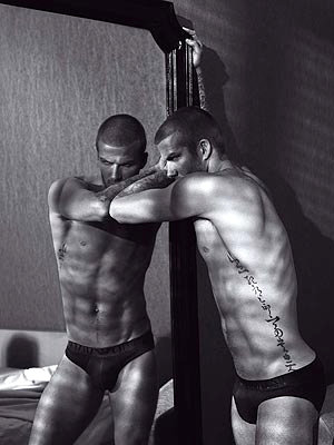 david beckham armani underwear photos. Soccer stud David Beckham is