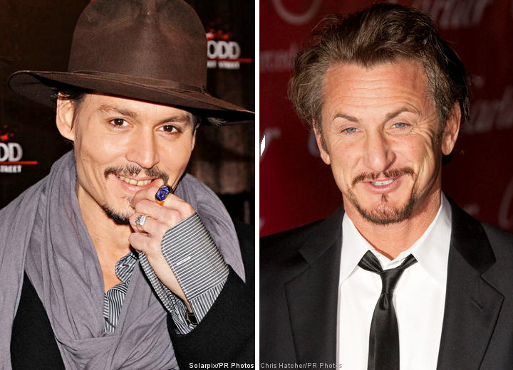 sean penn young. Johnny Depp and Sean Penn
