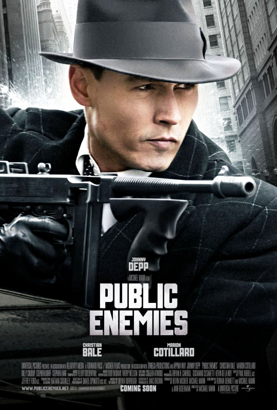 johnny depp public enemies poster. Three Character Posters of