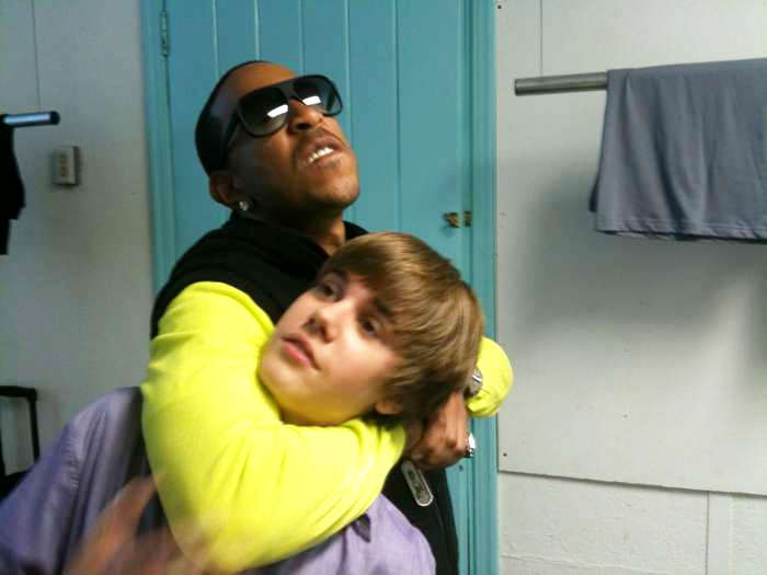 Justin Bieber and Ludacris Team Up for 'Baby' Video Shoot Justin Bieber and Ludacris Team Up for 'Baby' Video Shoot