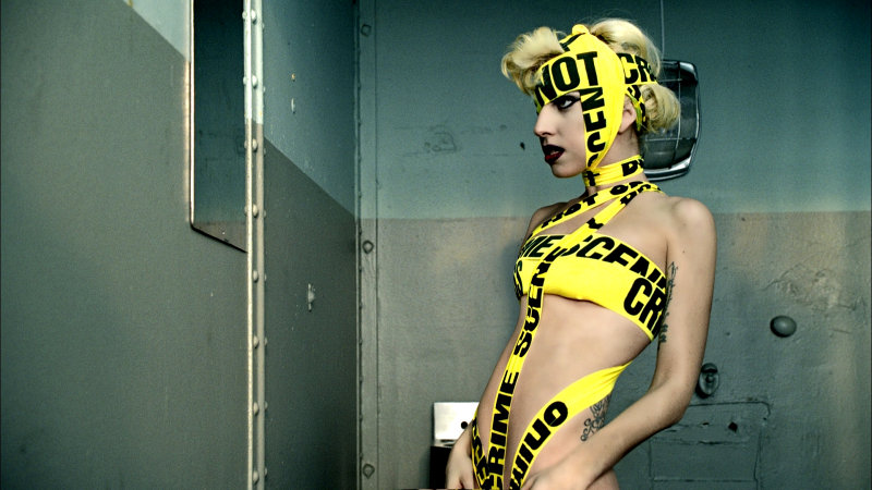 Picture: Naked Lady GaGa Wrapped in Police Tape for 'Telephone' Video Picture: Naked Lady GaGa Wrapped in Police Tape for 'Telephone' Video
