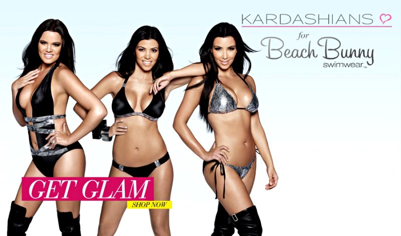 Khloe, Kourtney and Kim Kardashian Grace New Bikini Ad