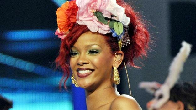 rihanna only girl dresses. Video: Rihanna Has Food Fight