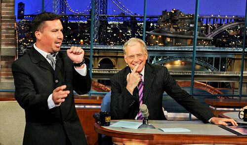 Charming Edison Pena Broke Into Elvis' Song During 'Letterman'