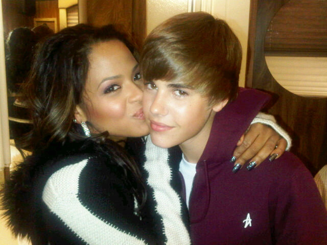 Christina Milian Stole a Kiss From Justin Bieber