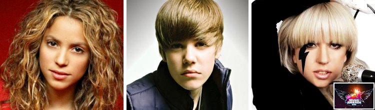 2011 NRJ Music Awards Winners List: Shakira, Justin Bieber, Lady GaGa